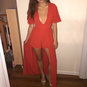 Red Romper Dress XSmall